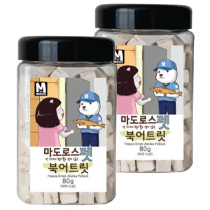 マドロスペット 冷凍乾燥おやつ、干し魚トリーツ、80g、2個 - 冷凍乾燥おやつ - 🏆 #60 - ペット用品 - 12月のベスト