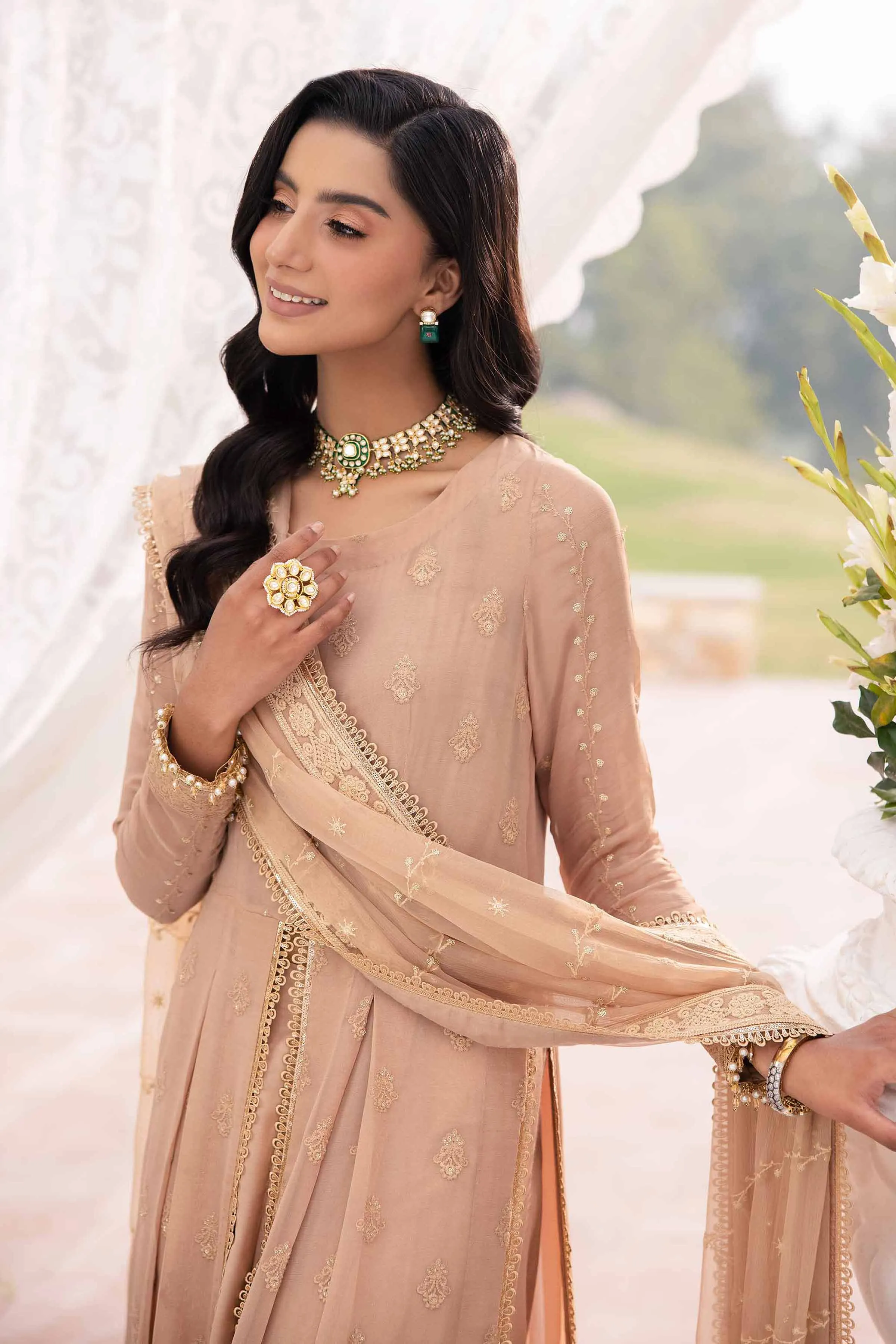 3 Piece - Dyed Embroidered Suit - 42501513