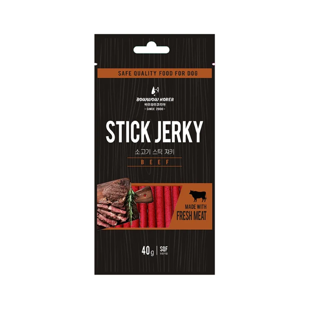 5 FOR $10: Bow Wow Beef Stick Jerky Dog Treat 40g