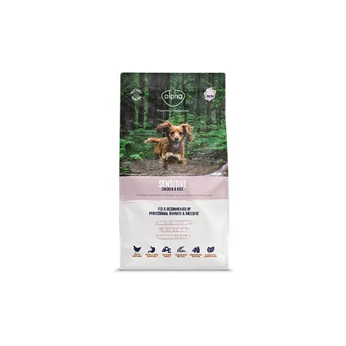 Alpha Sensitive Dog with Chicken & Rice 15kg Dry Dog Food
