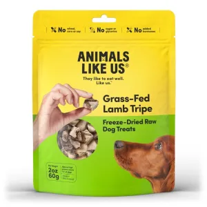 Animals Like Us Freeze-Dried Gass-Fed Lamb Tripe 2-oz, Dog Treat
