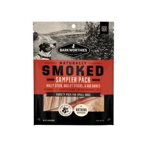 Barkworthies Naturally Smoked Sampler Variety Pack Dog Chews