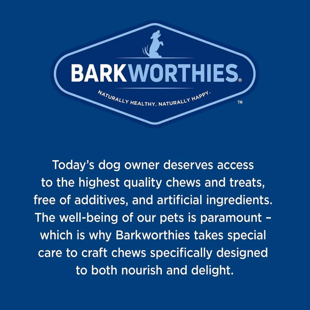 Barkworthies Odor-Free American Bully Sticks Treats For Dogs  12", 1ct
