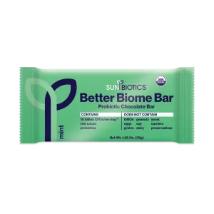 Better Biome Bar - Probiotic Chocolate Bar - Mint