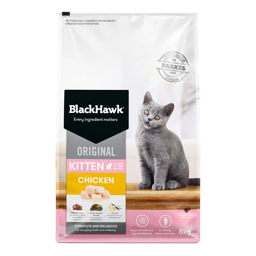 Black Hawk Original Chicken Dry Kitten Food