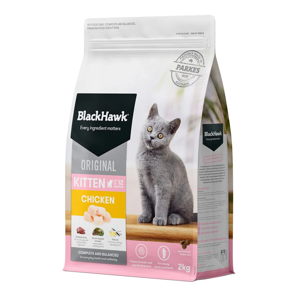 Black Hawk Original Chicken Dry Kitten Food
