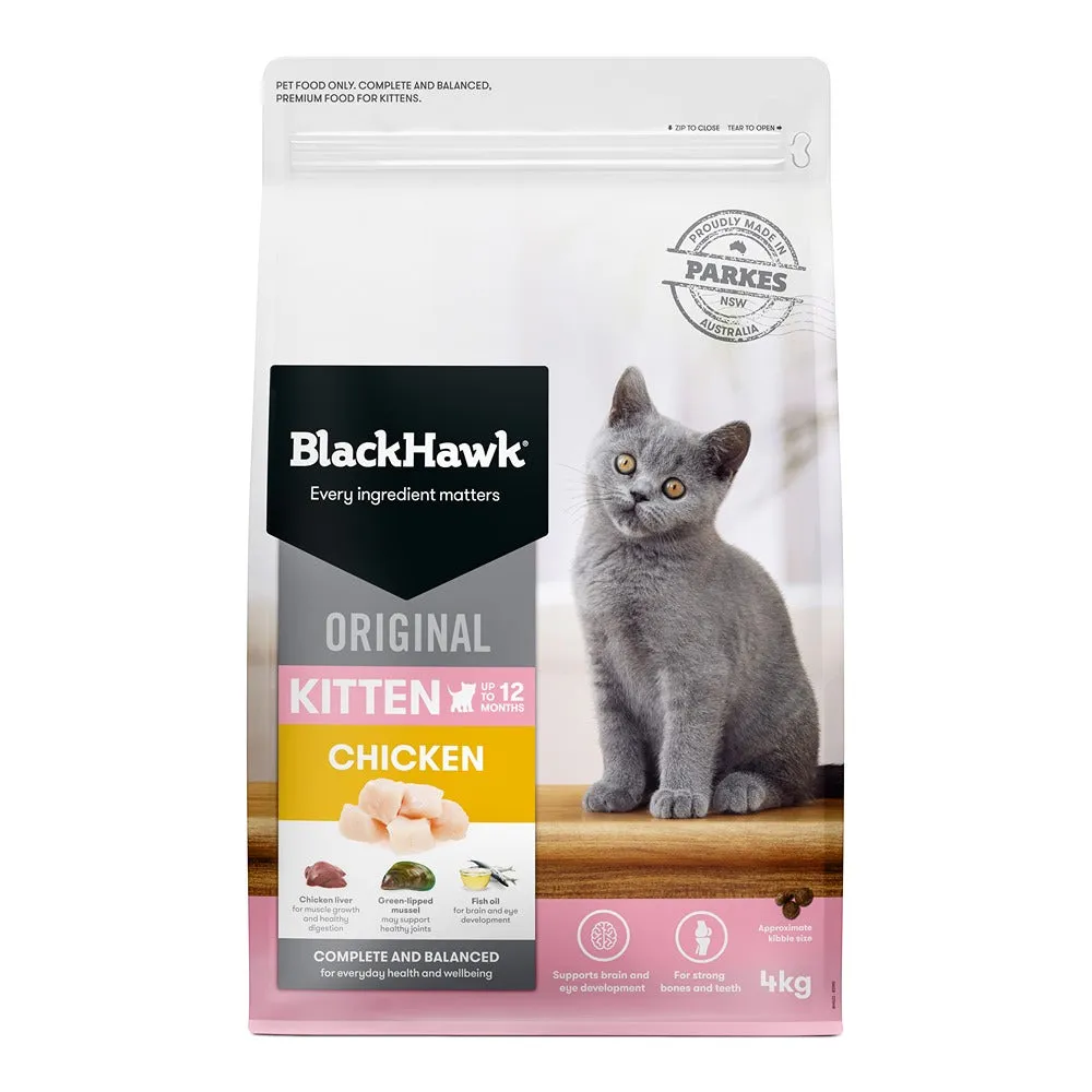 Black Hawk Original Chicken Dry Kitten Food