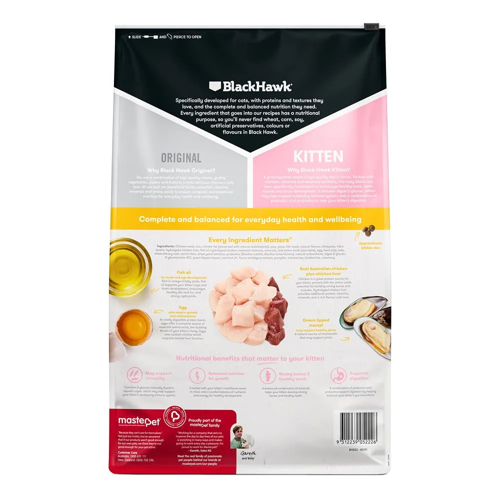 Black Hawk Original Chicken Dry Kitten Food