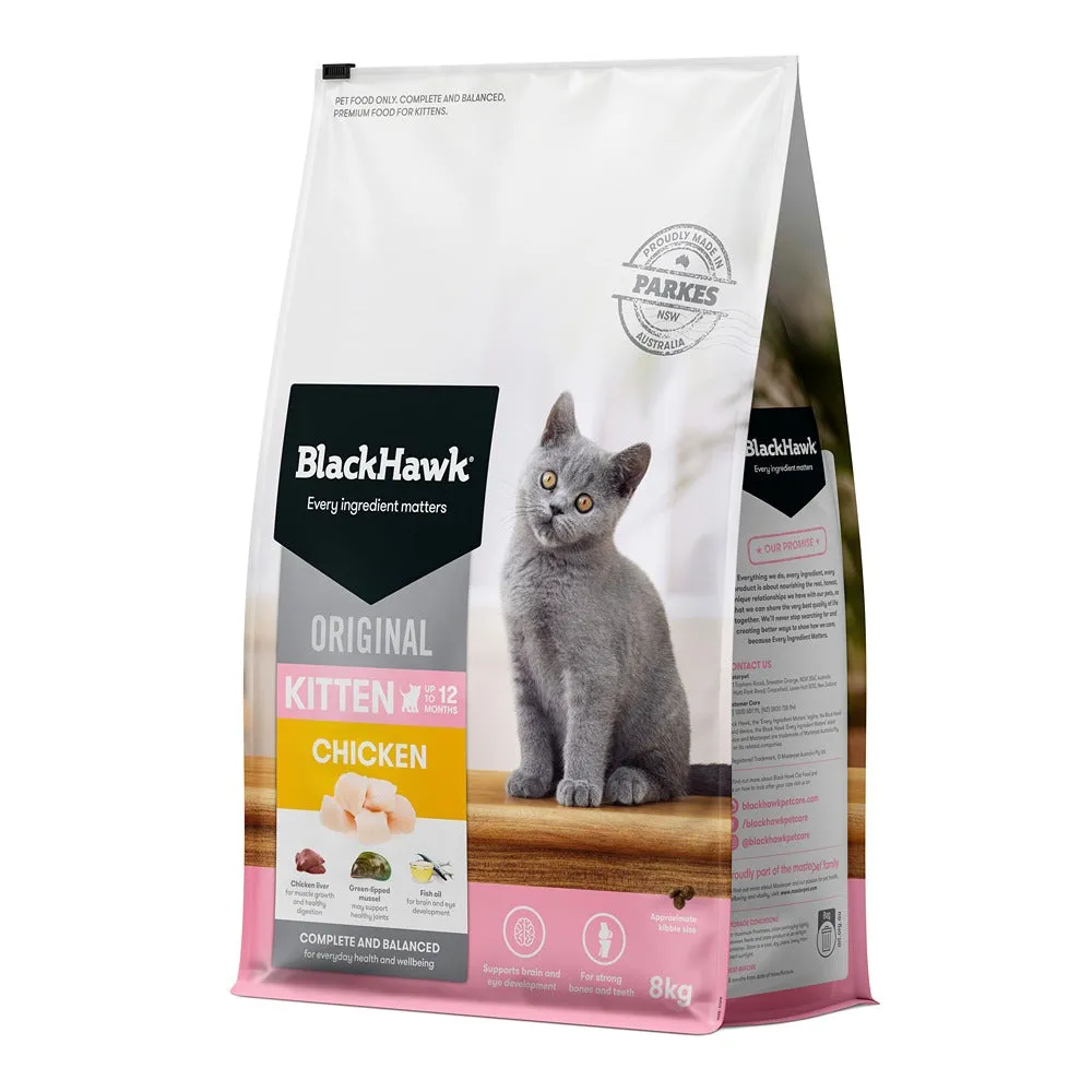 Black Hawk Original Chicken Dry Kitten Food
