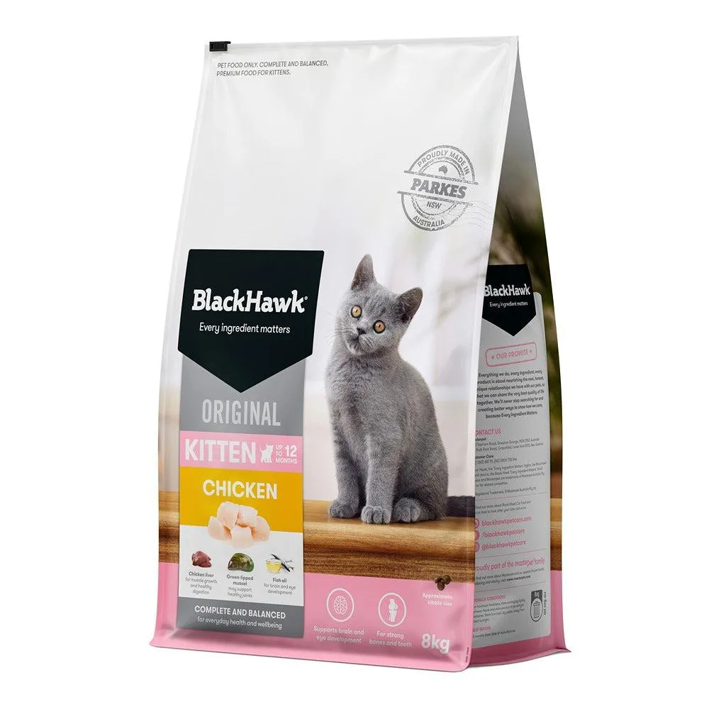 Black Hawk Original Chicken Dry Kitten Food