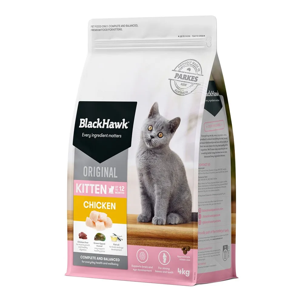 Black Hawk Original Chicken Dry Kitten Food