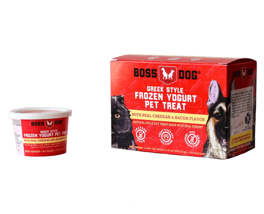 Boss Dog Frozen Yogurt Cheddar & Bacon Cat & Dog Treat