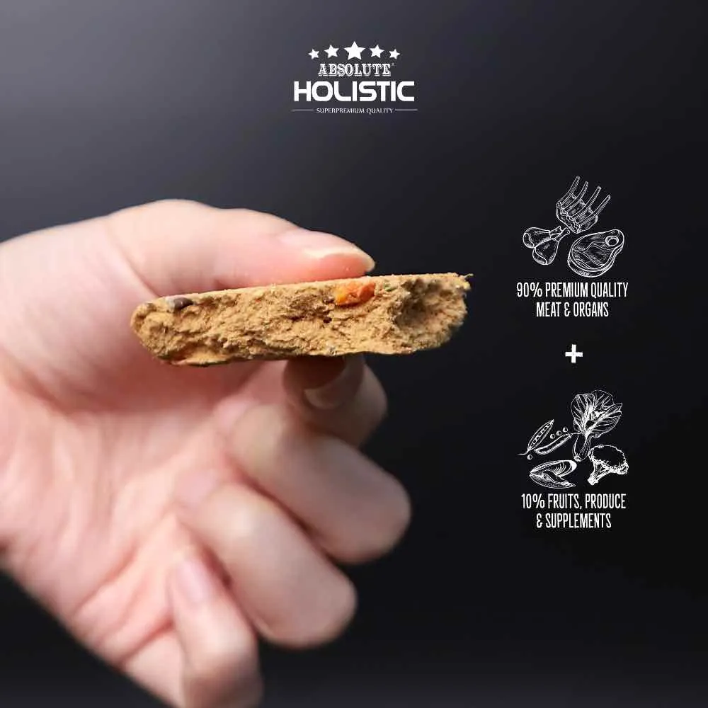 'BUNDLE DEAL': Absolute Holistic Patties Lamb & Tuna Grain-Free Freeze-Dried Dog Food 12.7oz