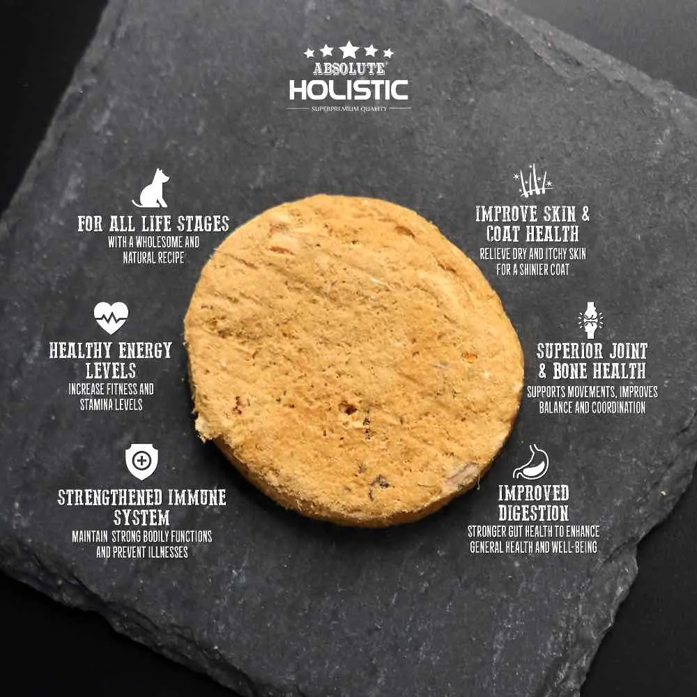 'BUNDLE DEAL': Absolute Holistic Patties Lamb & Tuna Grain-Free Freeze-Dried Dog Food 12.7oz