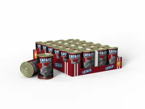 Cat&Co WET Beef 24x405g Box