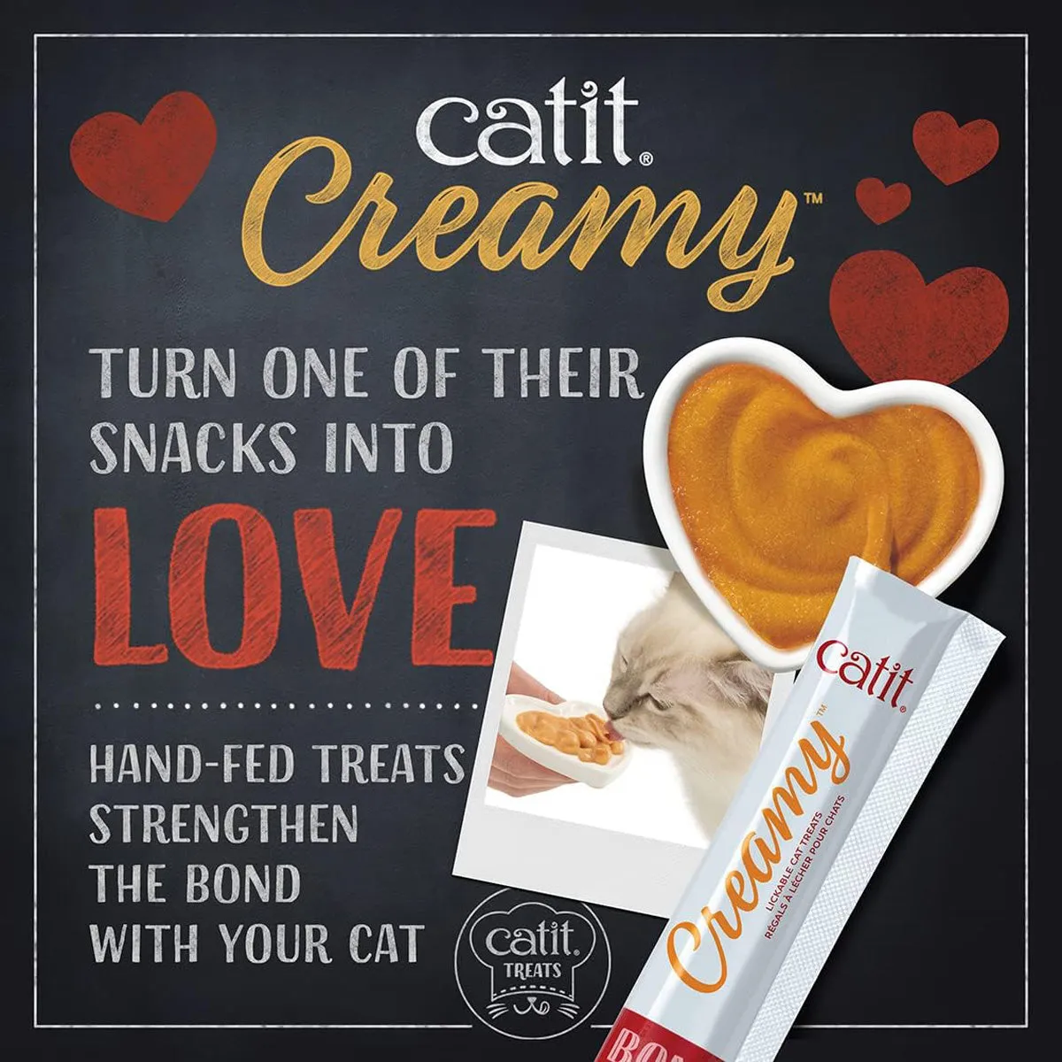 Catit Creamy Lickable Chicken Shrimp Cat Treats 5 Pack