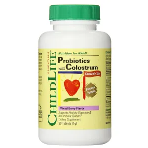 ChildLife Probiotics Plus Colostrum Mixed Berry 90 Chews