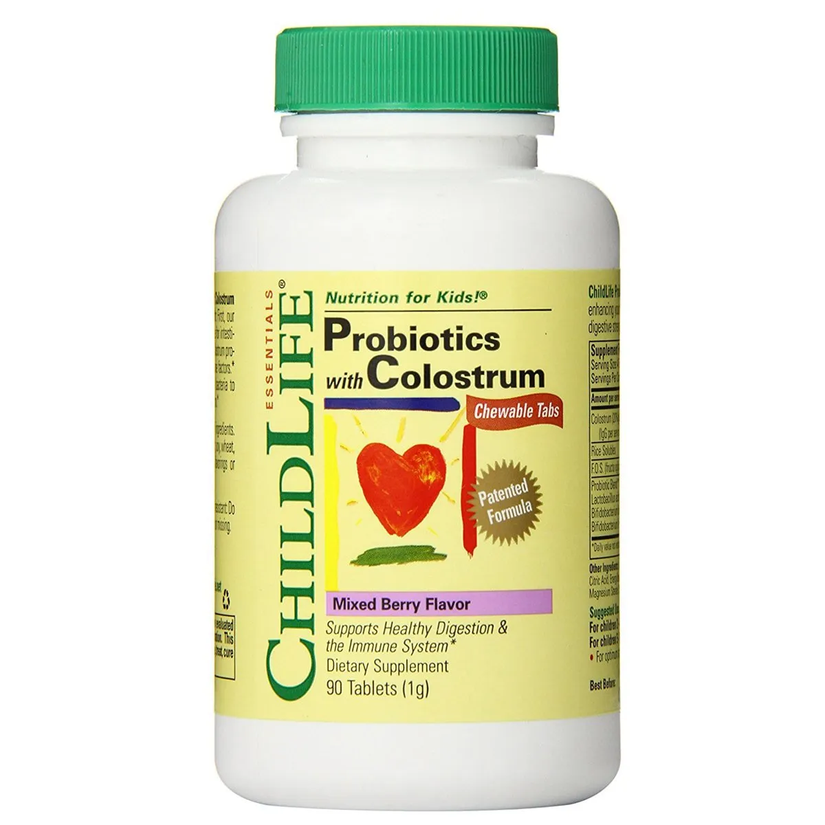 ChildLife Probiotics Plus Colostrum Mixed Berry 90 Chews