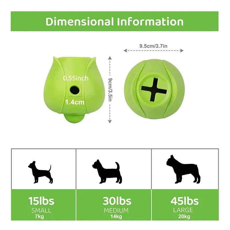 Dog Chew Toy for Small Medium Dogs Treat Dispensing Puzzle Ball