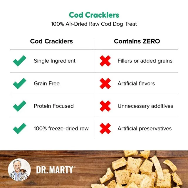 Dr. Marty Cod Cracklers Dog Treat 4-oz.