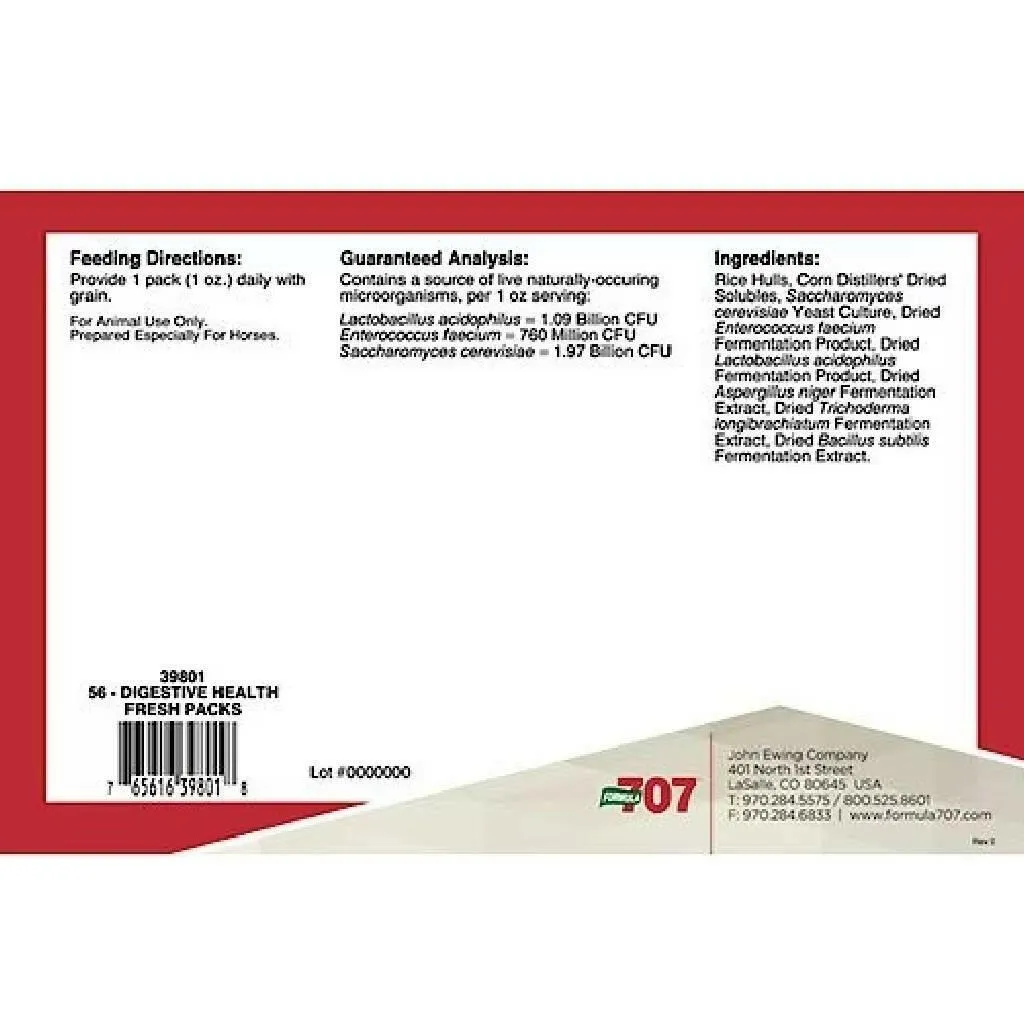 Formula 707 Digestive Health Daily Fresh Packs For Horses (56 Day Supply)