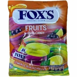 FOX FRUITS OVAL CANDY 125GM