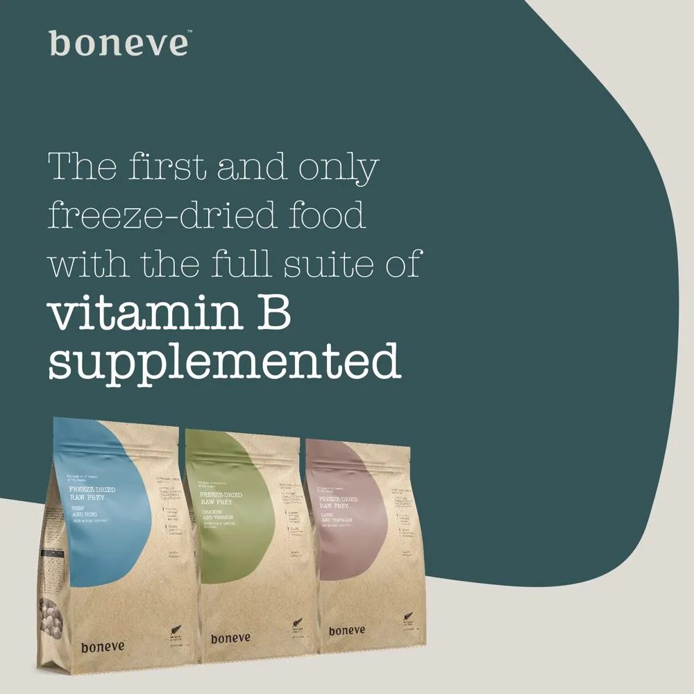 FREE SAMPLE (1 per order): Boneve Lamb & Trevally Hip & Joint Support Grain-Free Freeze-Dried Raw Dog Food 5g