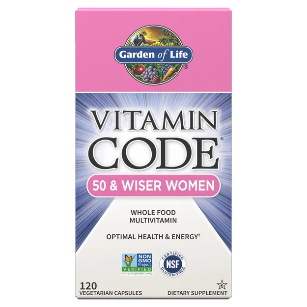 Garden of Life Vitamin Code 50 and Wiser Women Capsules