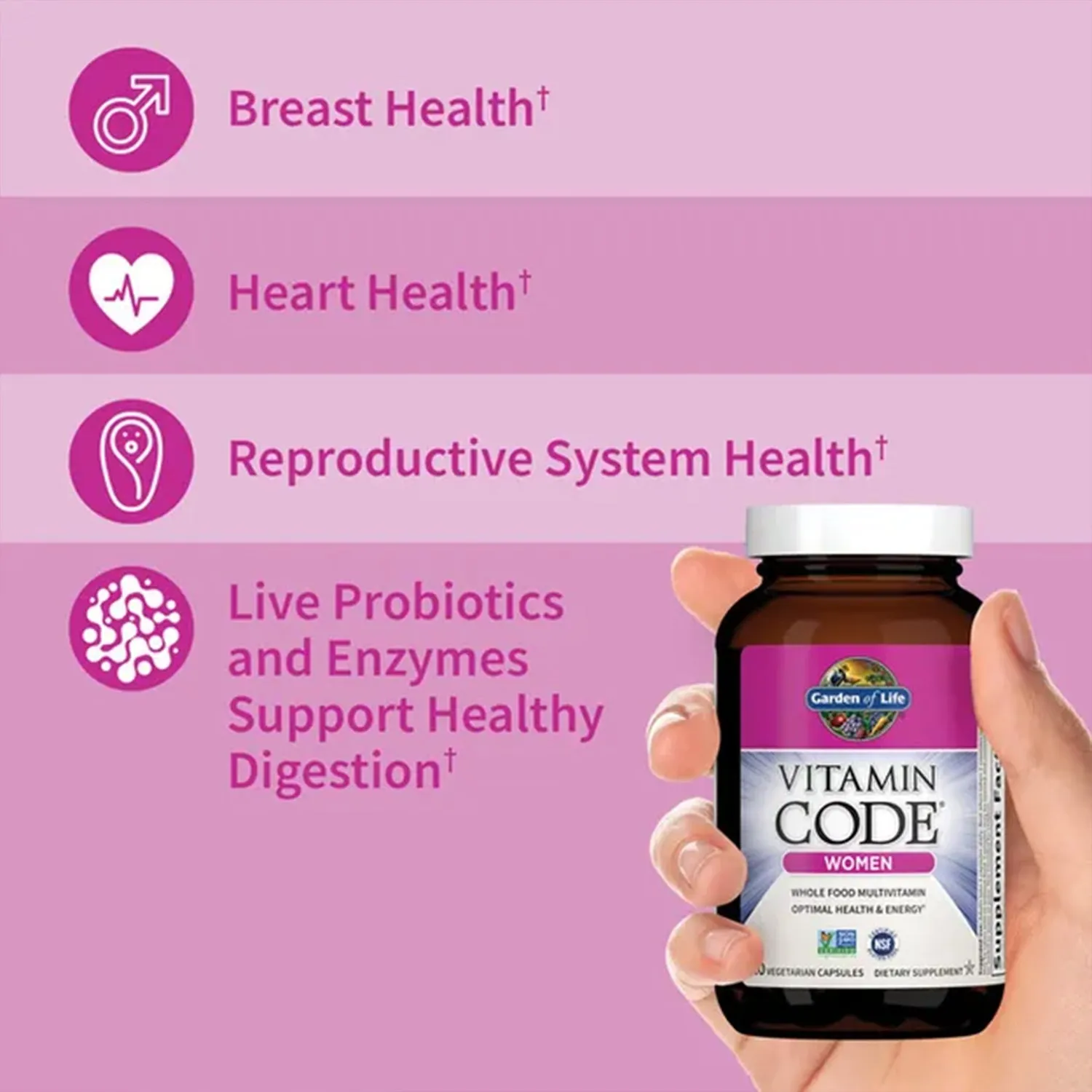 Garden of Life Vitamin Code Women Multivitamin 120 Capsules