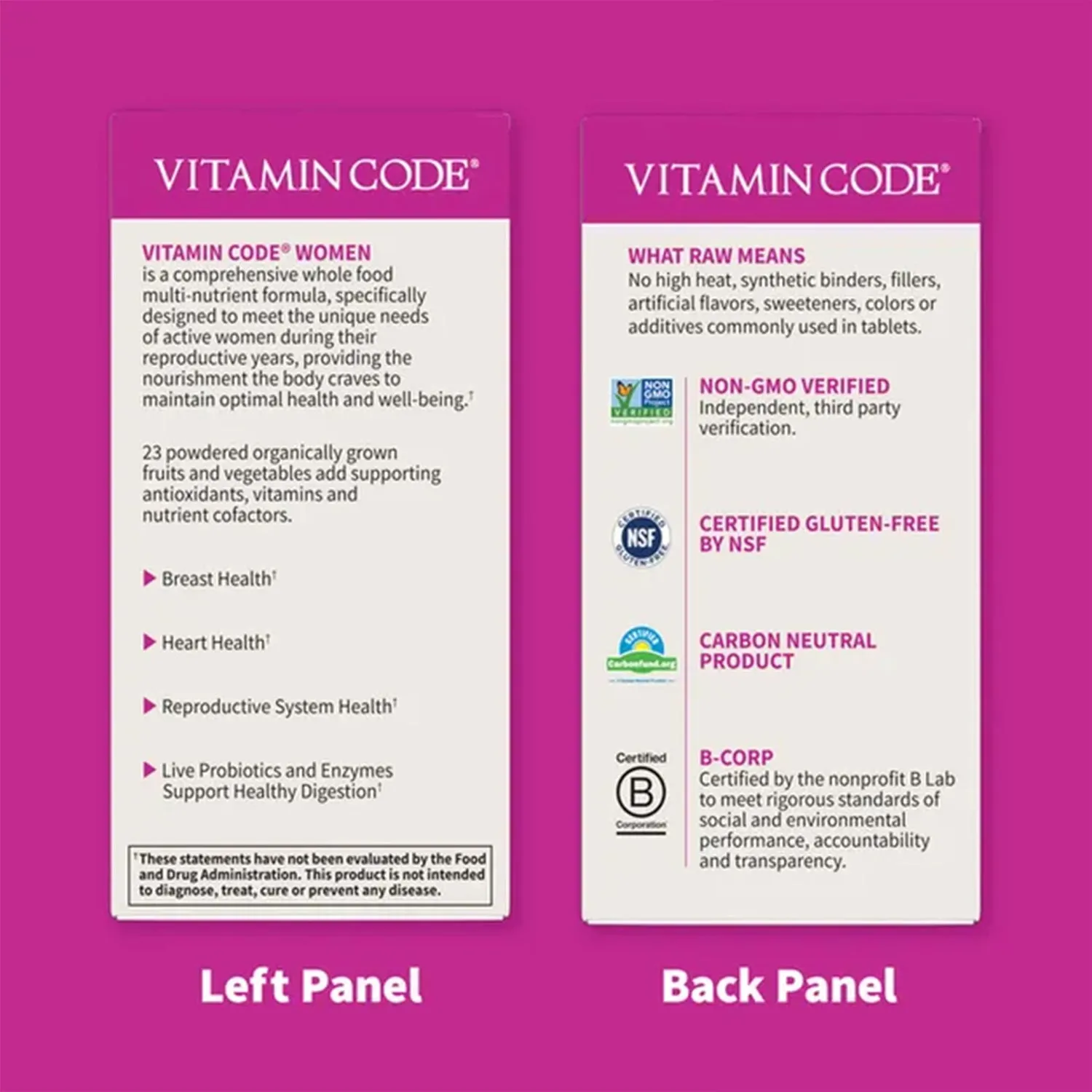 Garden of Life Vitamin Code Women Multivitamin 120 Capsules