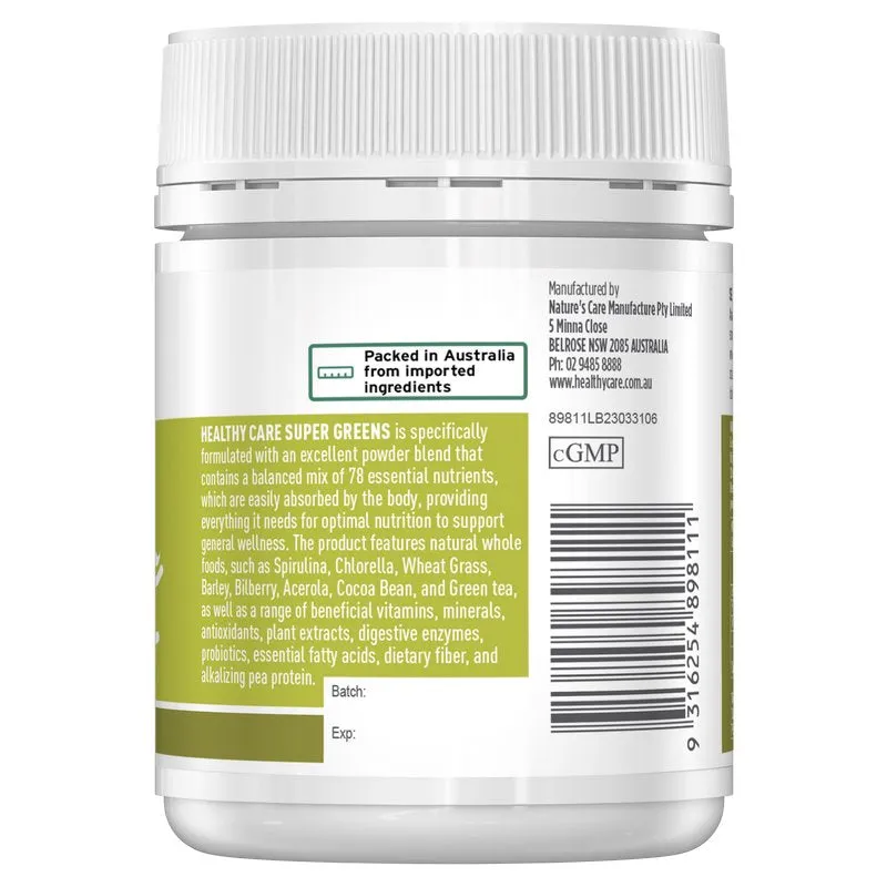 Healthy Care Super Greens 120g