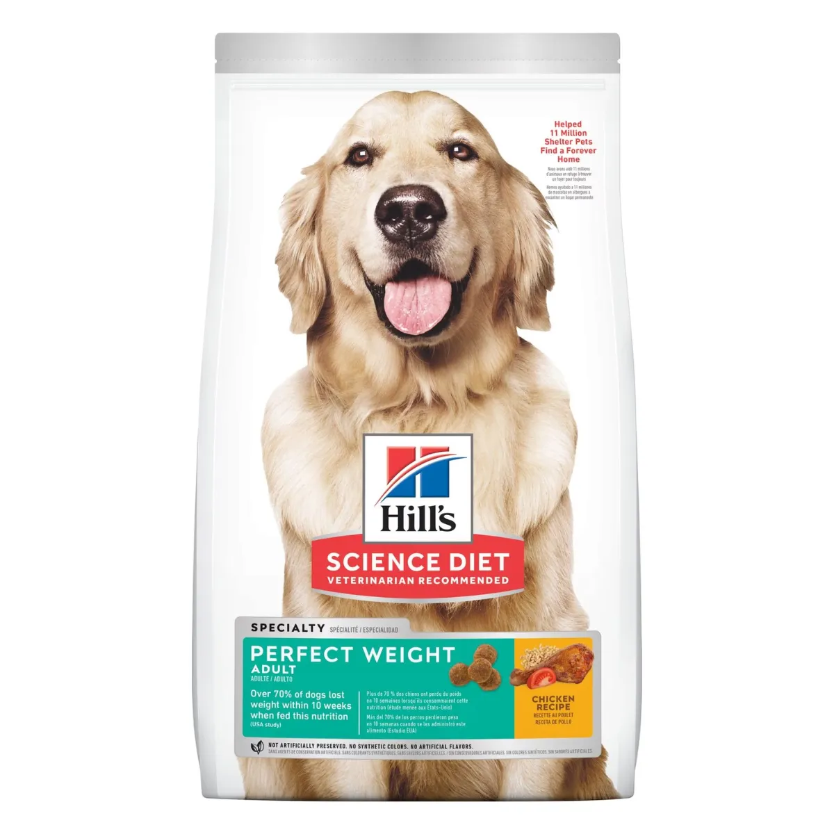 Hill's Pet Nutrition Perfect Weight Chicken Recipe Dog Food 12lb