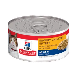 Hill's Science Diet Savory Chicken Entrée Adult 7  Cat Canned