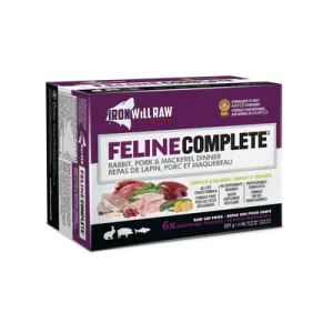 Iron Will Raw - Feline Complete - Rabbit, Pork & Mackerel