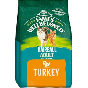 James Wellbeloved Adult Cat Hairball Turkey