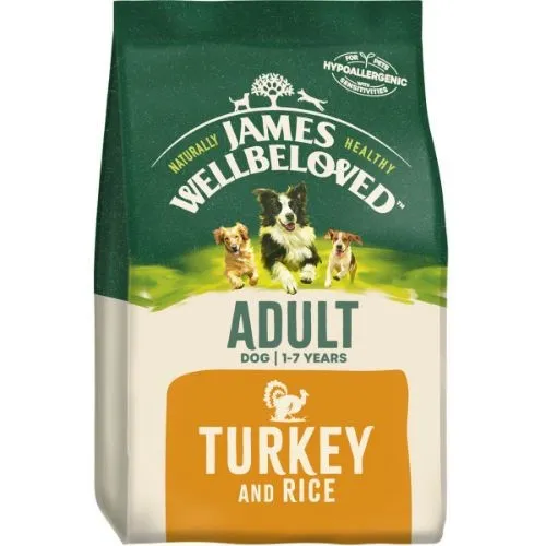 James Wellbeloved Adult Dry Dog Food with Turkey and Rice 2kg