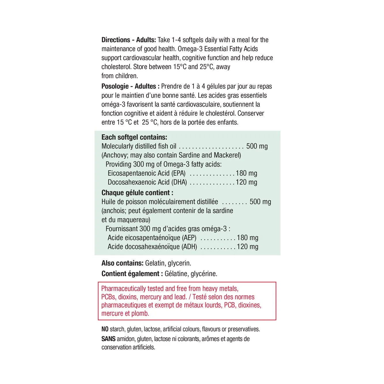 Jamieson Omega-3 Select Mini 200 softgels