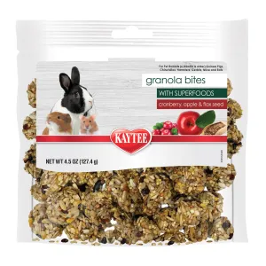 Kaytee Granola Bites with Superfoods Cranberry, Apple and Flax/4.5 oz