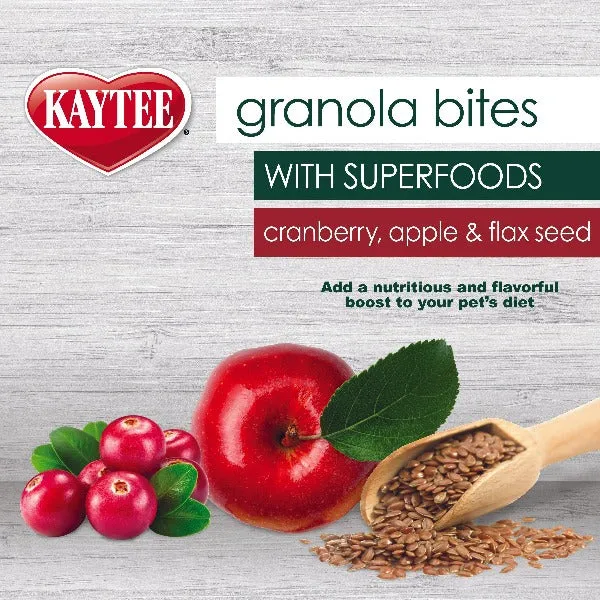 Kaytee Granola Bites with Superfoods Cranberry, Apple and Flax