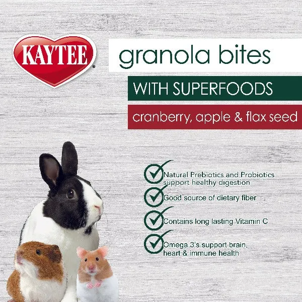 Kaytee Granola Bites with Superfoods Cranberry, Apple and Flax