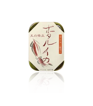 MR. KANSO Premium Canned: Smoke Firefly Squid Pickled in Oil- Amano Hashidate