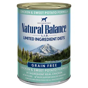Natural Balance L.I.D. Limited Ingredient Diets Chicken & Sweet Potato Formula Wet Dog Food 13oz