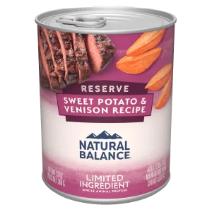 Natural Balance Reserve Limited Ingredient Sweet Potato & Venison Recipe Canned Dog Food