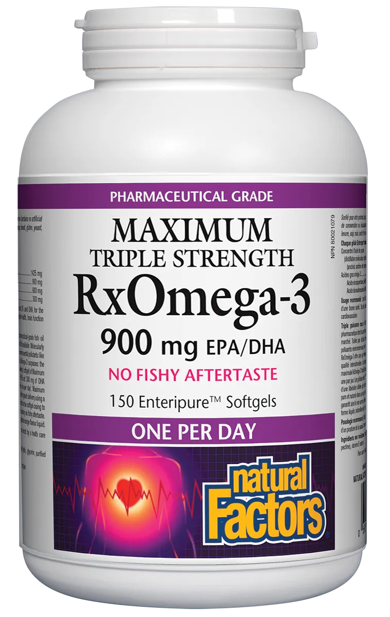 Natural Factors RxOmega-3 900mg - 150 Softgels