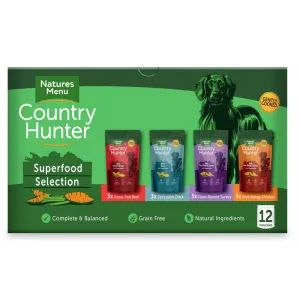 Natures Menu Country Hunter - Superfood Selection - 12 pouches