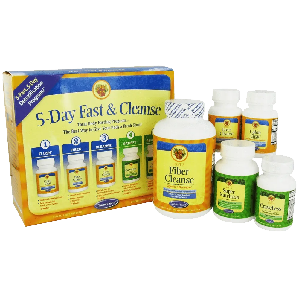 Nature's Secret 5-Day Fast & Cleanse 5-Part 5-Day Program