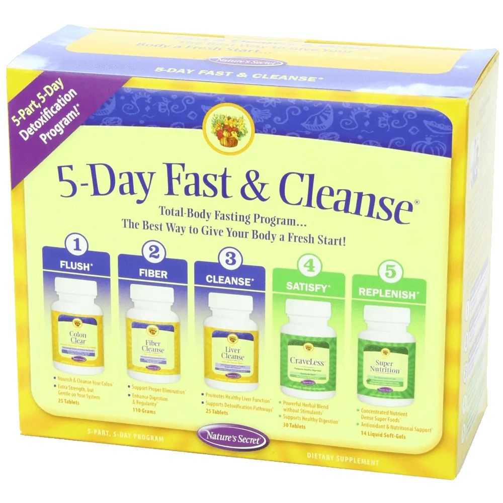 Nature's Secret 5-Day Fast & Cleanse 5-Part 5-Day Program