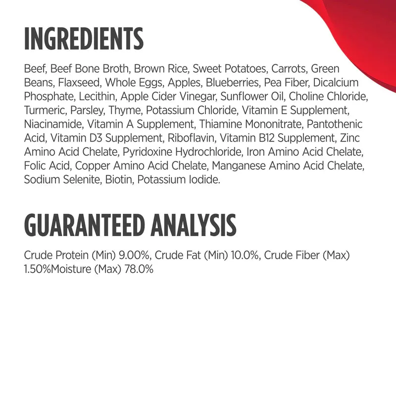 Nulo Gently-Cooked Meals BEEF & SWEET POTATO Dog Food Pouches