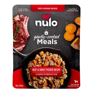 Nulo Gently-Cooked Meals BEEF & SWEET POTATO Dog Food Pouches