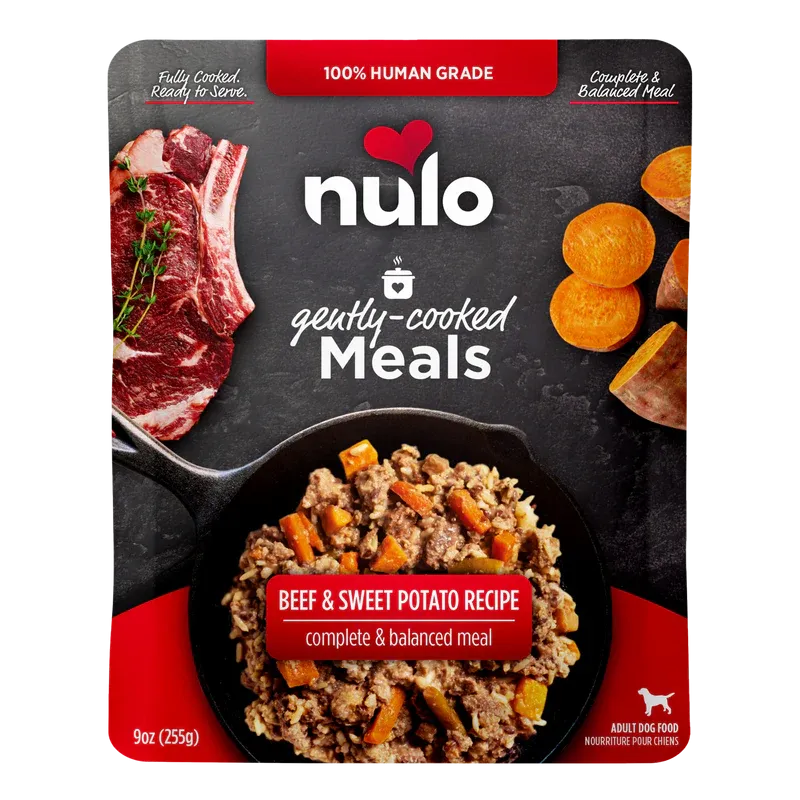 Nulo Gently-Cooked Meals BEEF & SWEET POTATO Dog Food Pouches